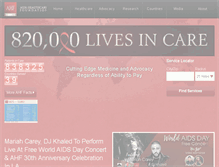 Tablet Screenshot of aidshealth.org